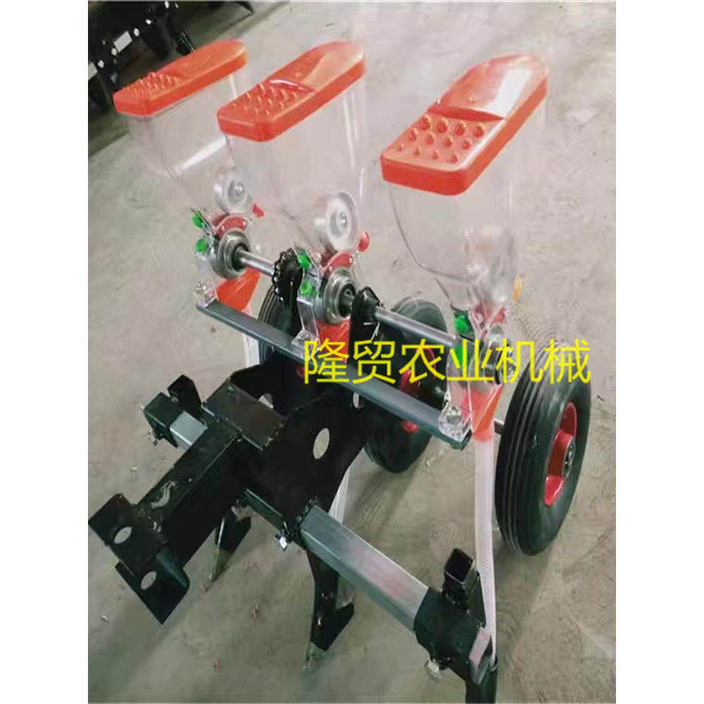 谷子播种机微耕机手扶车小四轮谷子蔬菜高粱芝麻苜蓿小颗粒播种机