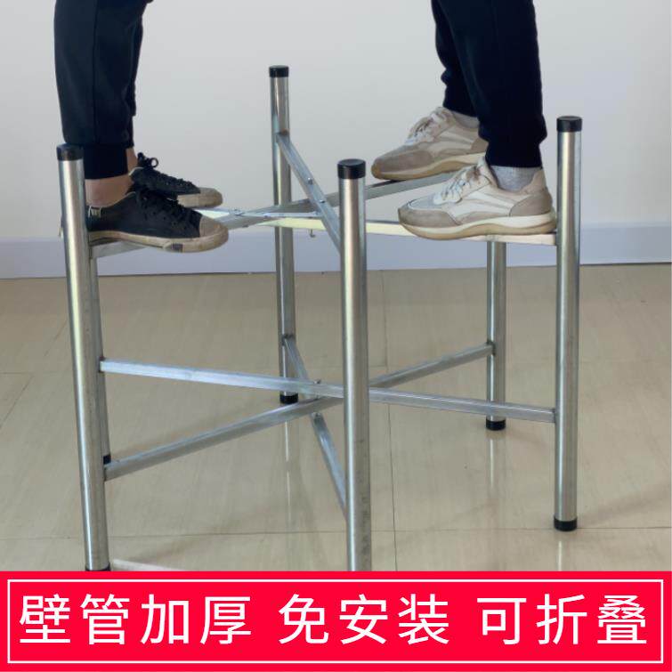 圆桌折叠桌子腿支架台脚大板支架台架*饭桌架子折叠餐桌支架
