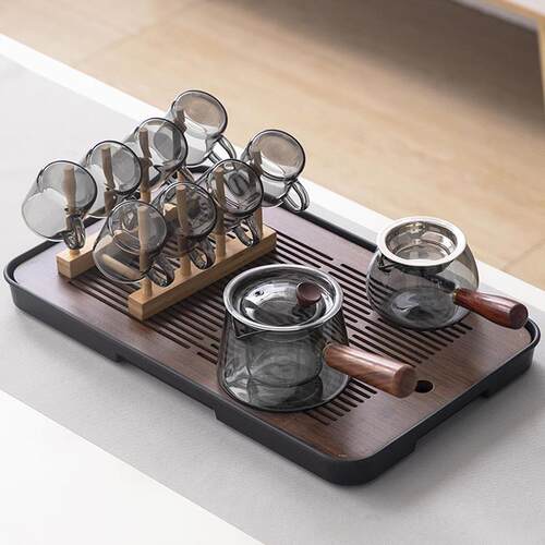 玻璃茶具套组2024新款家用耐热喝茶泡茶专用轻奢高档功夫茶具一套