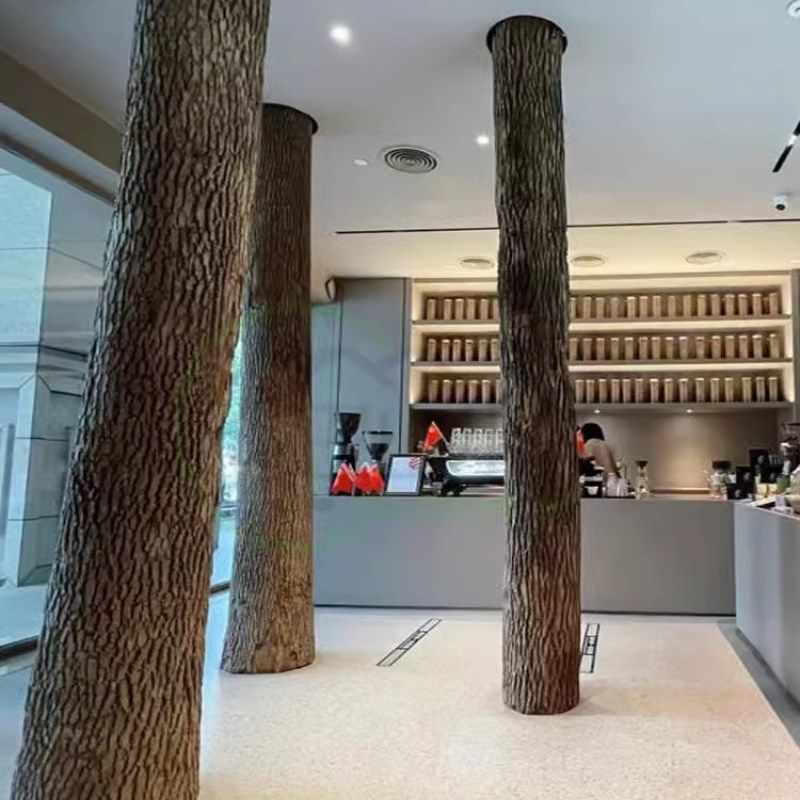 树枝树干装饰枯木咖啡厅民宿装饰干树枝造景木头摆件北欧圆木柱子