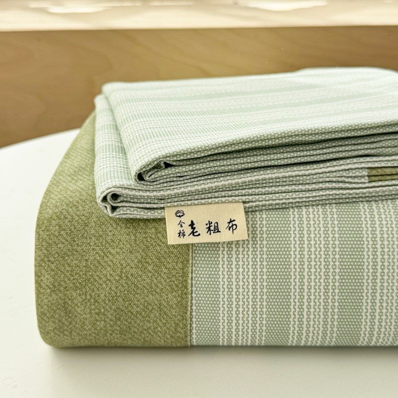 2025新款特厚加厚老粗布凉席床单单件三件套纯棉100全棉棉麻山东,床上用品,床单,淘宝优惠券,粉丝福利购,淘宝优惠卷