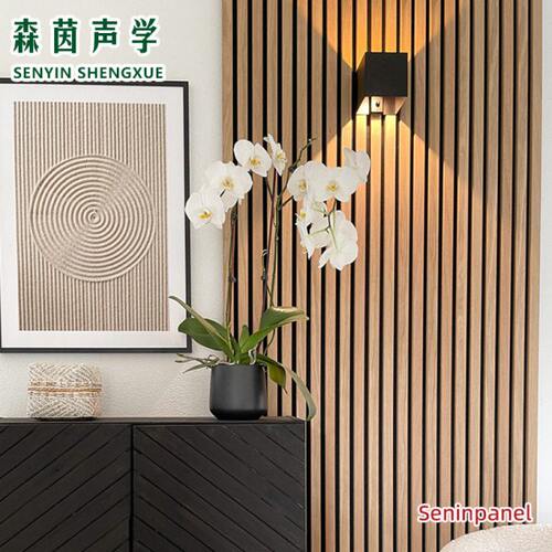 定制生态木长城竹木纤维实木格栅板木饰面长城格栅吸音板集成墙板