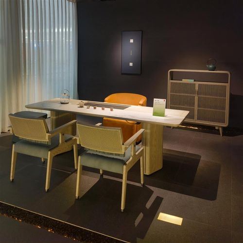 新中式实木茶桌椅组合禅意国风白蜡木茶台茶几家用客厅办公泡茶桌