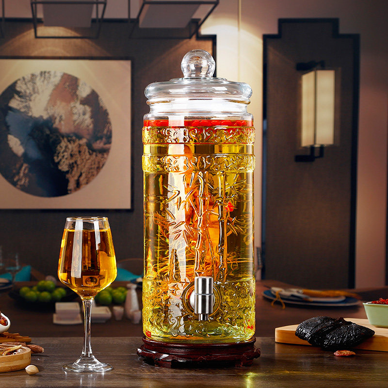 无铅加厚人参泡酒坛子 泡酒专用酒瓶家用5斤青梅果酒药酒酿酒容器