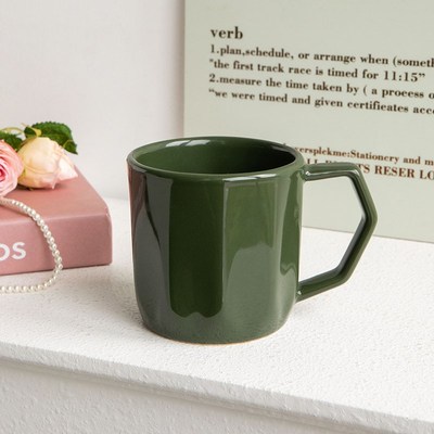 芦苇17.99两个菱纹杯子设计感情侣对杯咖啡杯简约陶瓷马克杯