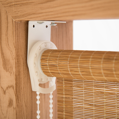 定制竹窗帘上卷式卷帘罗马帘遮阳光通风透气隔断门帘日式拉珠式