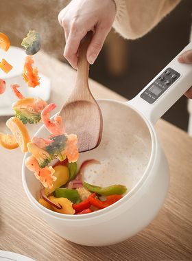 宝宝辅食锅电煮锅不粘锅煎煮一体煮泡面小锅婴儿专用小奶锅插电锅