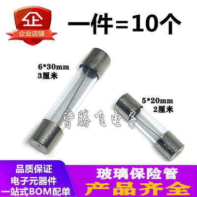 玻璃保险丝管250V 5x20 6x30 1A 2A 3A 5A 6A 8A 10A 15A 20A 25A