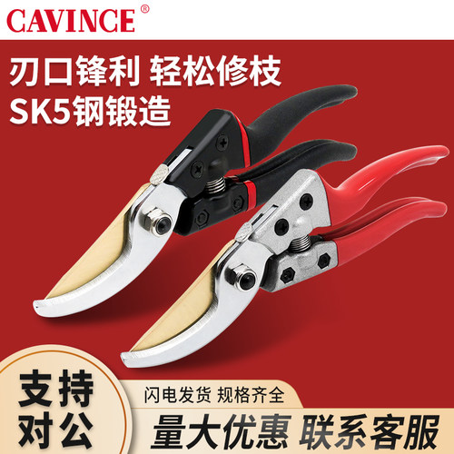 园艺剪枝剪刀果树树枝园林花枝花艺剪刀修枝剪采摘水果工具