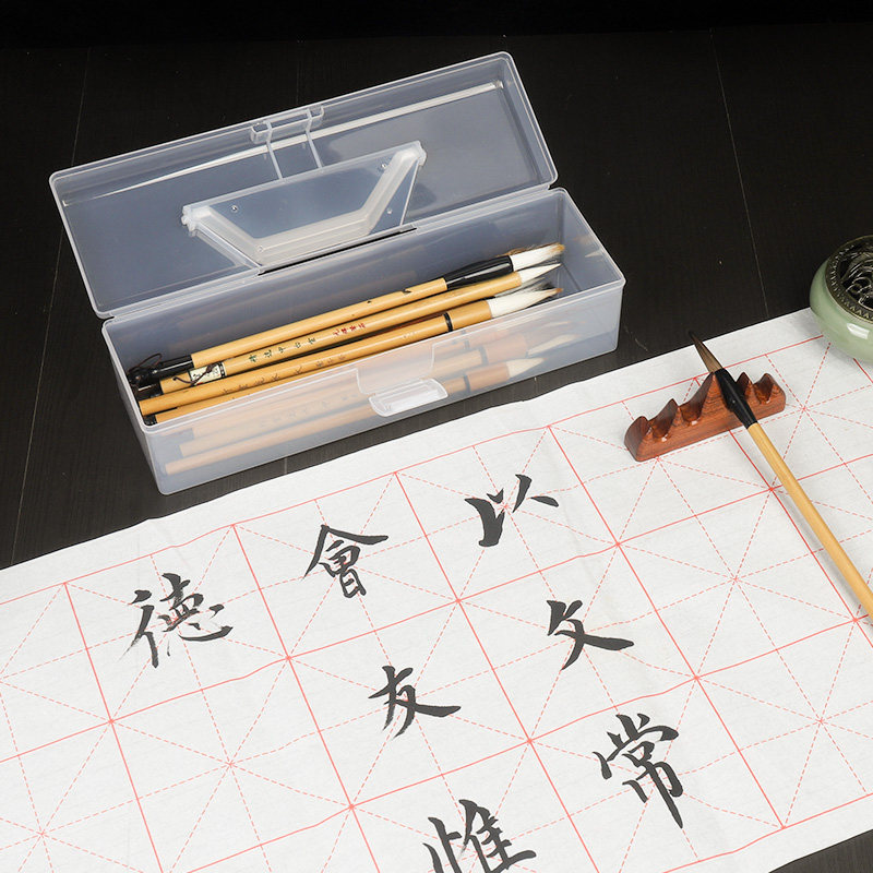 多功能笔筒伸缩塑料收纳盒子简约清新学生便携式收纳毛笔铅笔水粉
