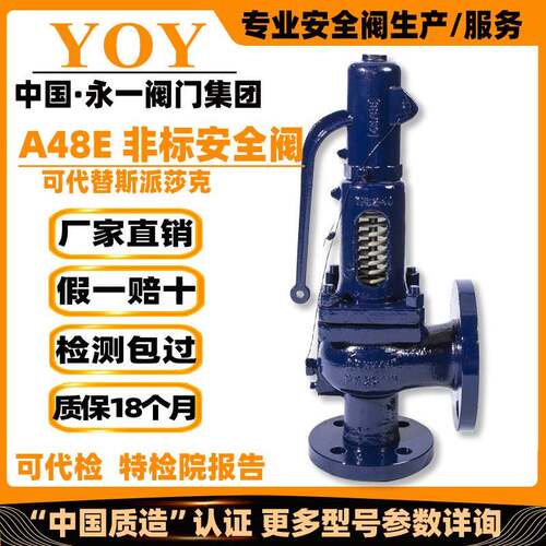 永一安全阀A48E-16C/25CA44Ydn25/40/65/可代替斯派莎克德标SV607