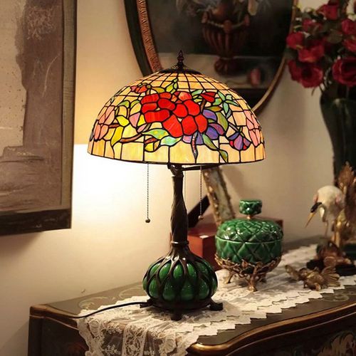 【三色堇】 帝凡尼美式田园复古董收藏手工客卧室全铜台灯落地灯