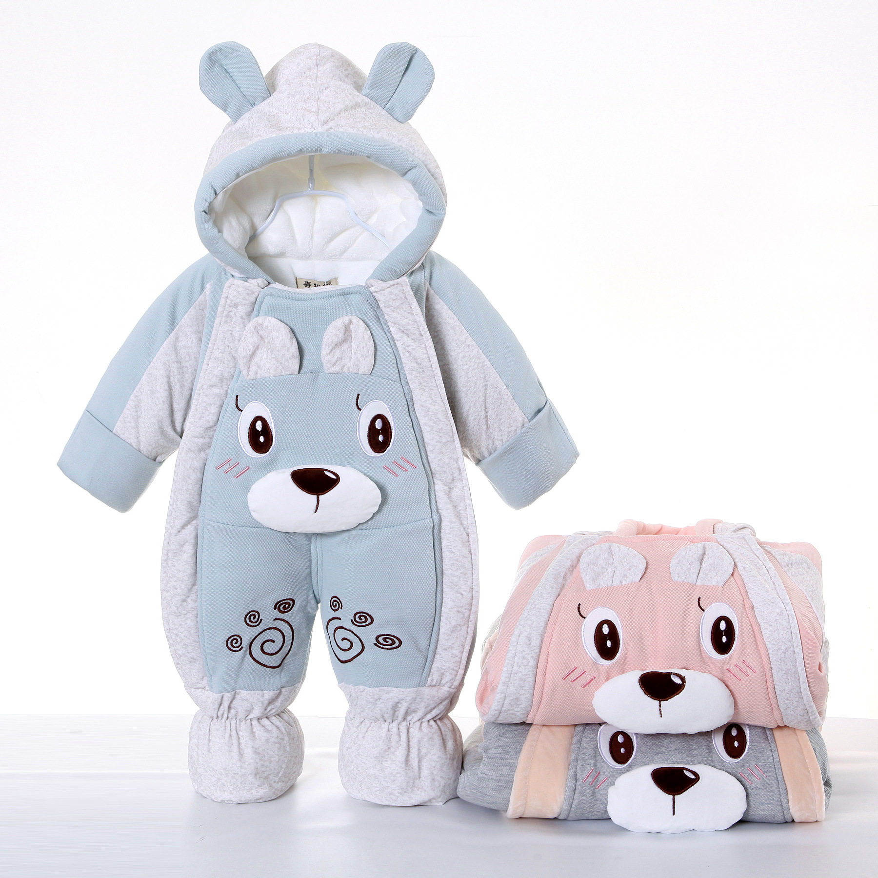 宝宝冬季包脚连体衣加绒加厚婴儿保暖外出服哈衣新生儿纯棉衣抱被,童装/婴儿装/亲子装,连身衣/爬服/哈衣,淘宝优惠券,粉丝福利购,淘宝优惠卷