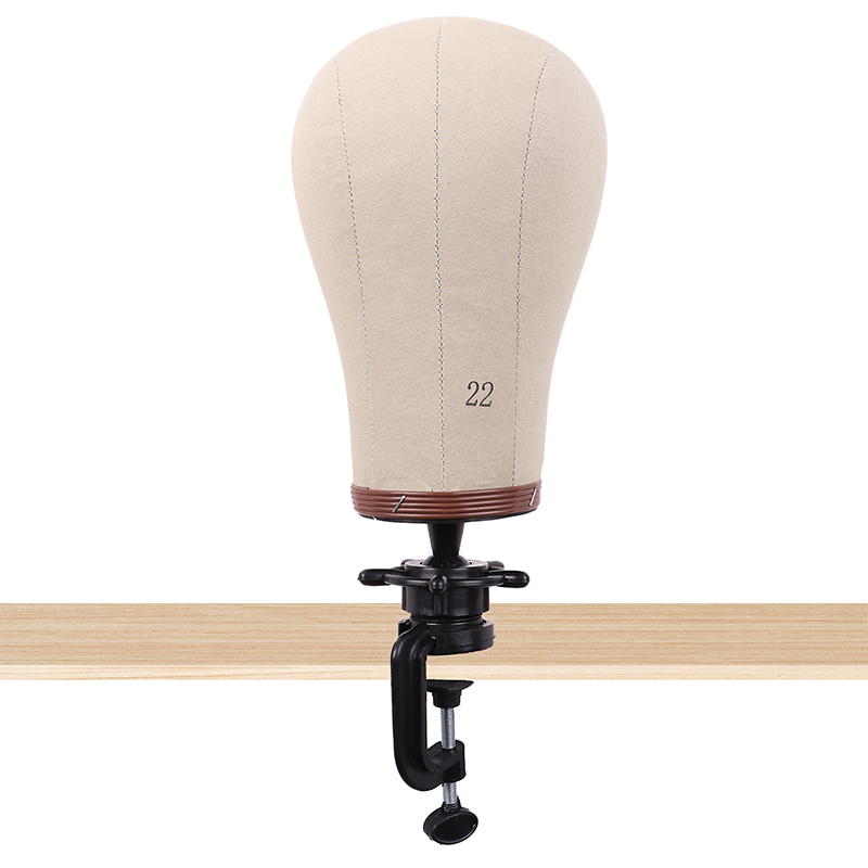 放置假头发支架帆布头模具送支撑托+插针+发帽假人模特头模型底座