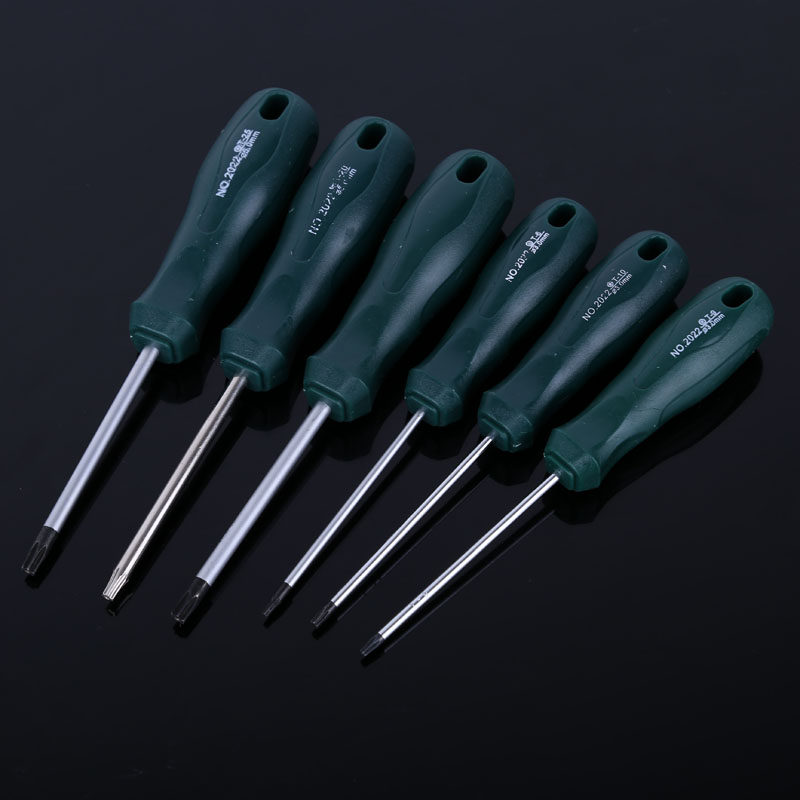 梅花螺丝刀T20T8T10T25T30T40星型花键带中孔米字内六角起子工具