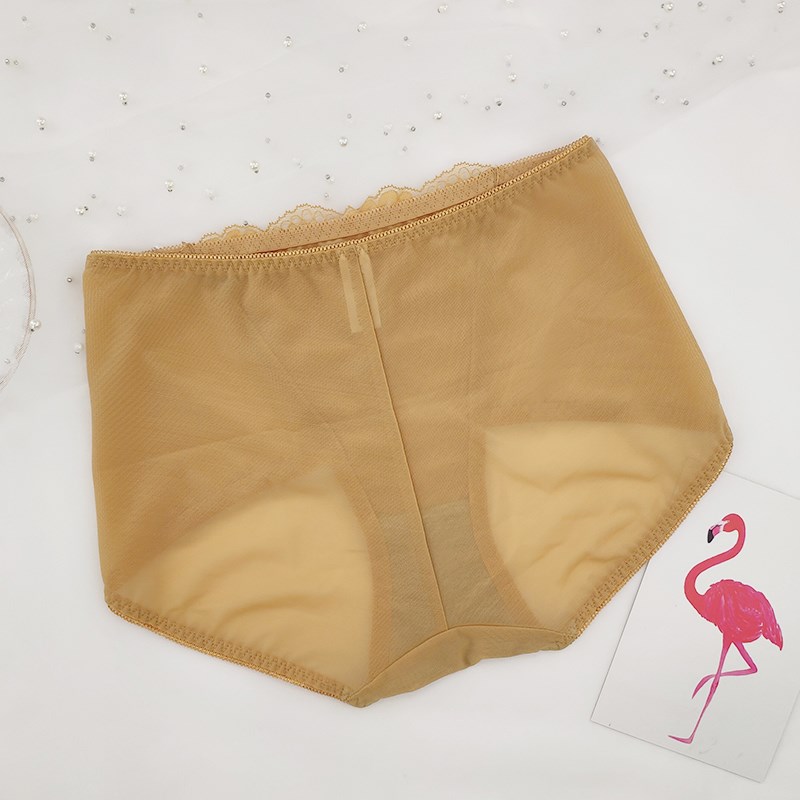 初颜美容院配套女士内裤 奢华蕾丝透气小裤 中腰包臀舒适平角裤女