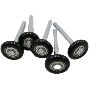 卷帘门配件大全轨道轮滑轮向轮弹簧片钢条电动卷帘门导向轮定位器