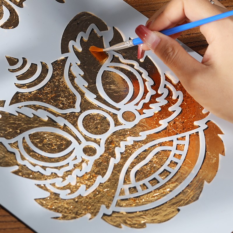 金箔画diy材料包非遗烧箔画装饰画手工拓印相框摆件元宵节