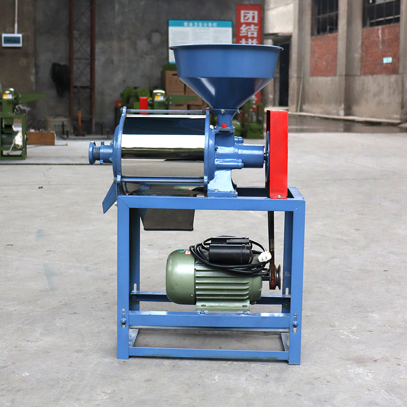 不锈钢磨面机家用型小麦玉米荞麦皮面分离一体面粉机磨细磨碎机