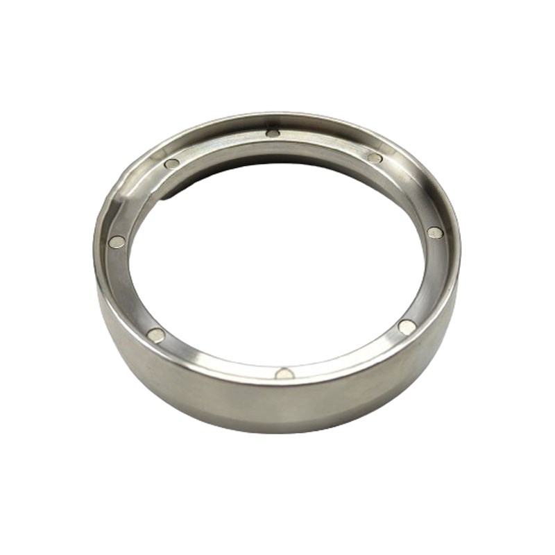 咖啡接粉环磁吸外卡式不锈钢防飞粉圈星粒3拨粉布粉环51/53/58mm