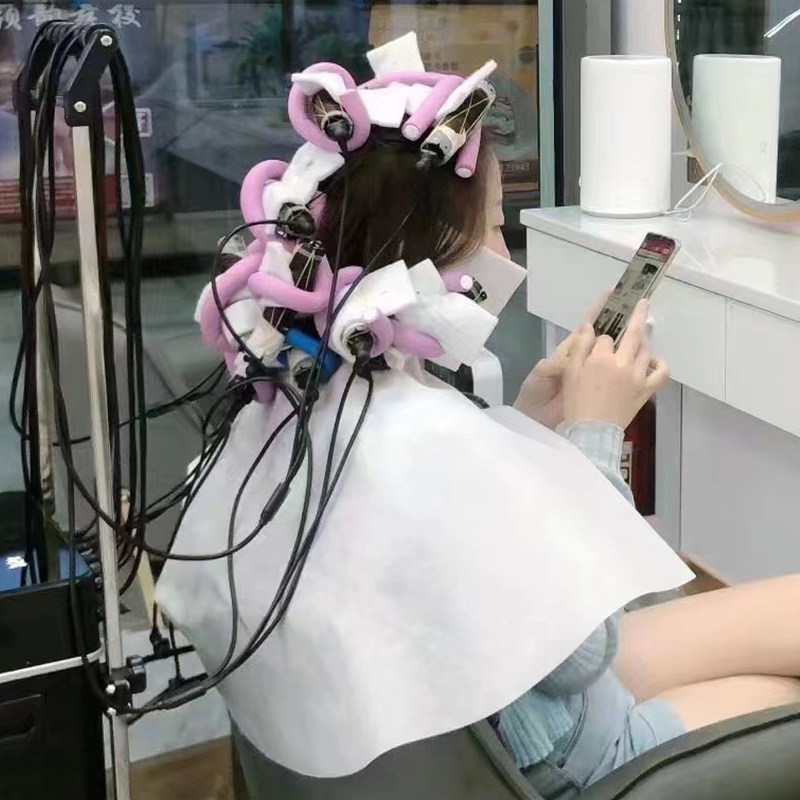 韩国一次性披肩理发店专用高端无纺布染发披肩发廊美发店烫染工具