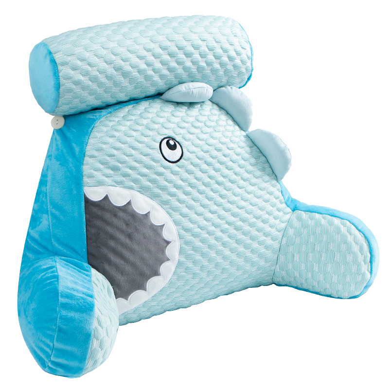 冰豆豆靠枕床头靠垫软包大靠背宿舍床上护腰垫沙发靠背垫夏季腰靠