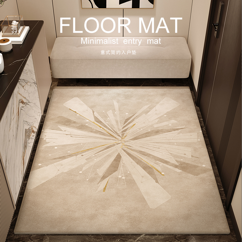入户门地垫轻奢玄关地毯客厅门口进门垫定制可裁剪家用脚垫高级感