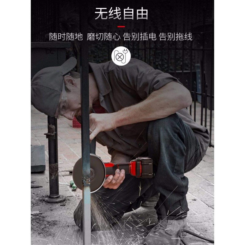 充电角磨机d2903无刷角向磨光机金属石材木材打磨抛光机切割机