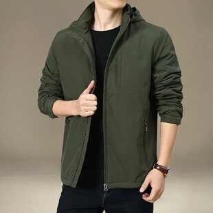 棉袄连帽工装 2021新款 男装 加绒加厚外套宽松大码 棉服潮 棉衣男冬季