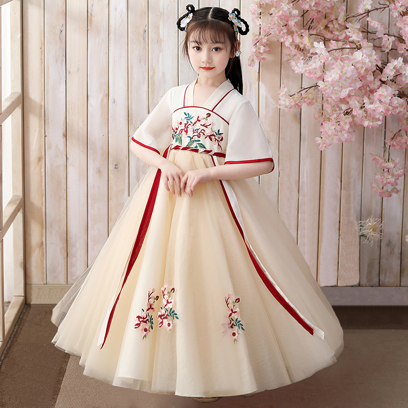 女童汉服连衣裙夏季中国风儿童公主裙超仙小女孩襦裙雪纺宝宝夏装,童装/婴儿装/亲子装,连衣裙,淘宝优惠券,粉丝福利购,淘宝优惠卷