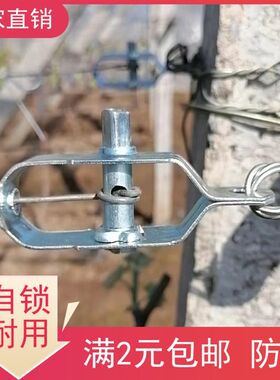 葡萄架紧线器钢丝拉紧环大棚热浸镀锌紧丝扣钢丝拉紧器铁丝步步紧