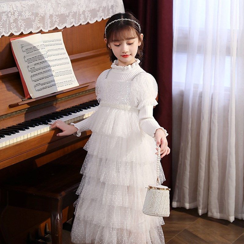 儿童演出服高级感长裙女孩连衣裙钢琴表演演出合唱套装女童公主裙,童装/婴儿装/亲子装,儿童演出服,淘宝优惠券,粉丝福利购,淘宝优惠卷