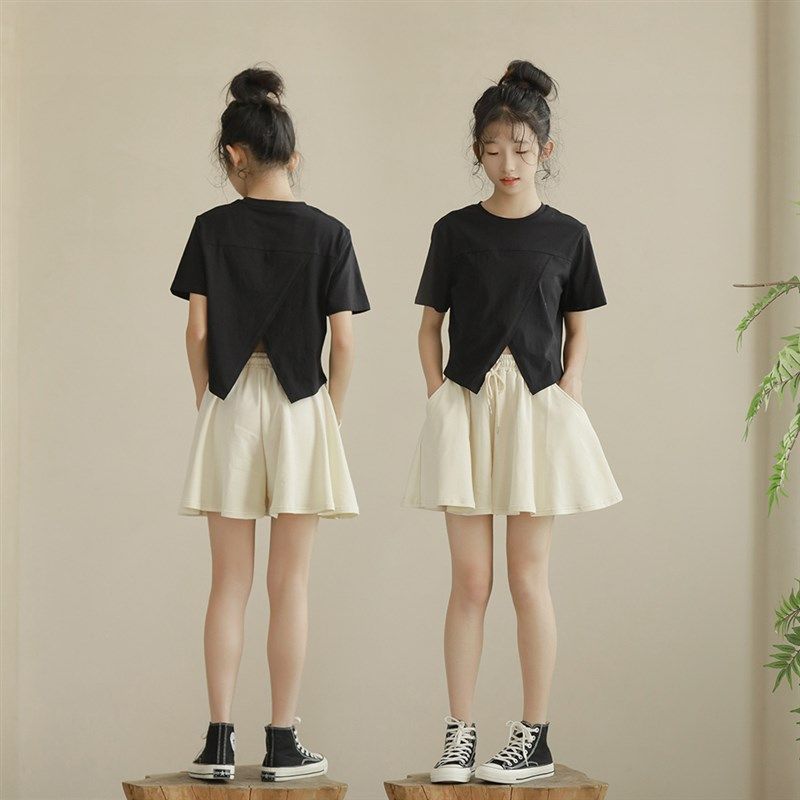 女孩薄款裙裤夏季新款日系童装亲子热裤洋派宽松大童女童阔腿短裤,童装/婴儿装/亲子装,裤子,淘宝优惠券,粉丝福利购,淘宝优惠卷