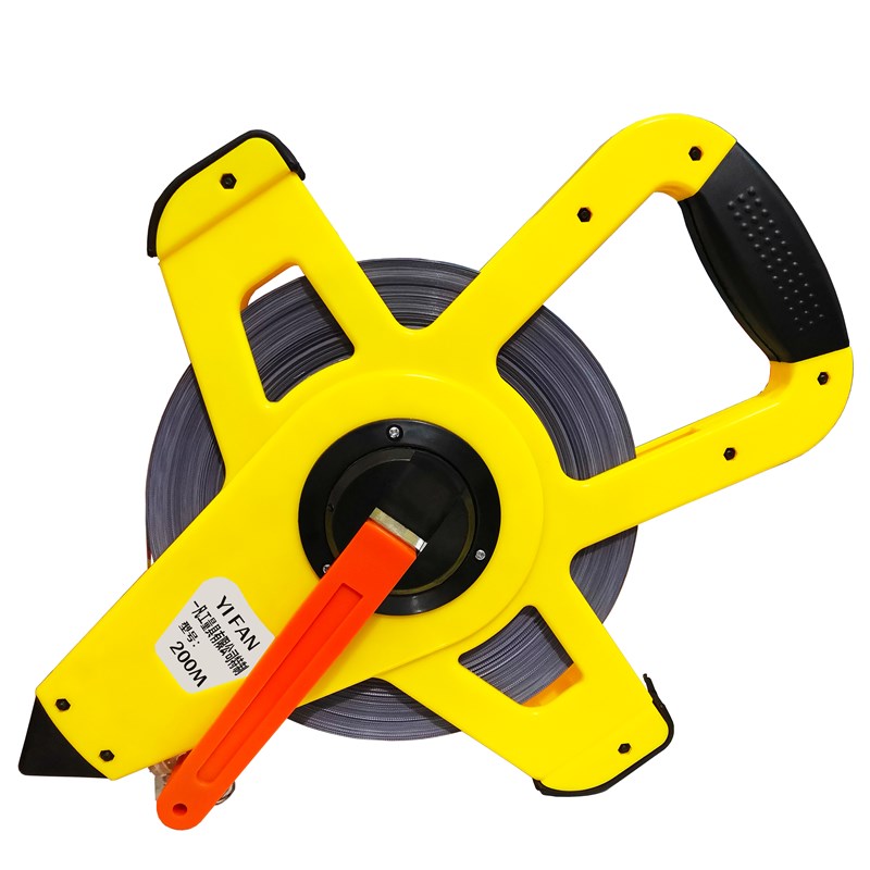 定制1000米超长钢卷尺150米200米300米500米800m钢架尺手摇尺厂家