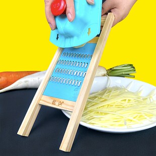 龙江实木细丝擦丝器不伤手厨房土豆丝刨丝器削切丝器神插菜板搜子