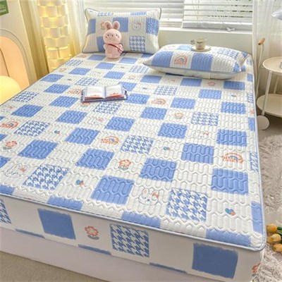 定制乳胶凉席床笠上下床榻榻米冰丝儿童床B罩120x190x135x200薄垫