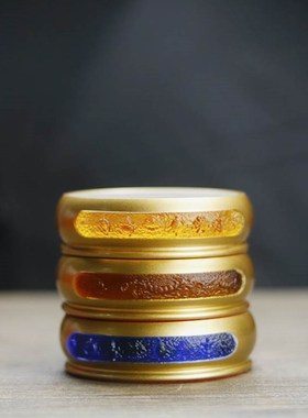 插电灯功能古法琉璃灯光发亮底座莲花圆I形佛像莲花专用加高供奉