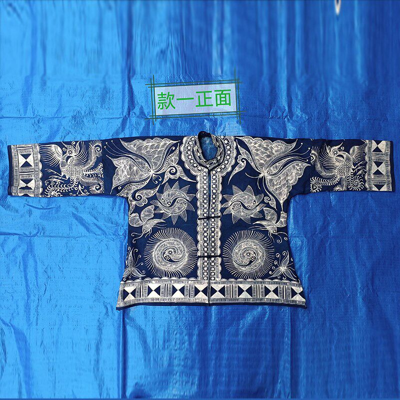 苗族蜡染服饰手工蜡染衣服苗族蜡染贵州蜡染黔东南蜡染布料