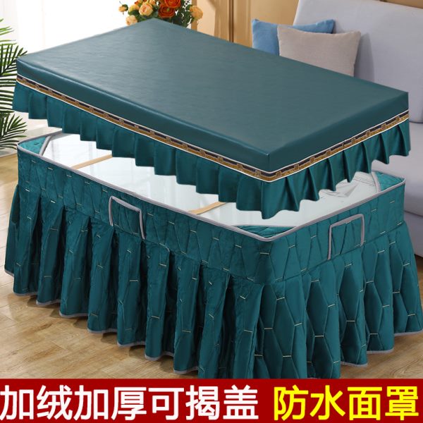 烤火桌罩套长方形新款加厚电取暖桌布茶几电炉罩套烤火罩防水防油