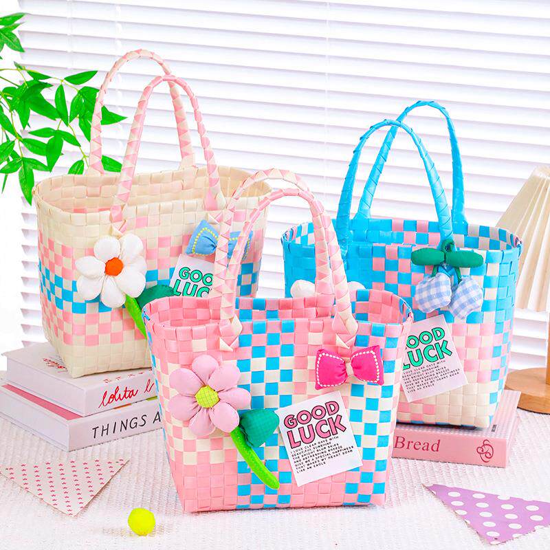 编织礼品篮子手提篮伴手礼清新风