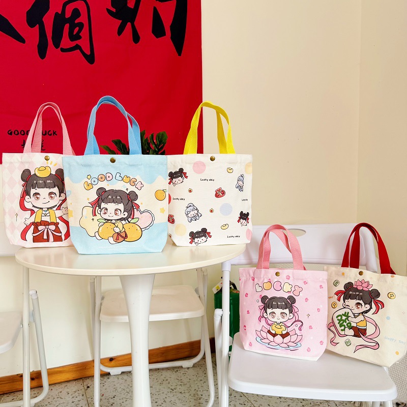 杂物小拎包上班族出门帆布手提袋