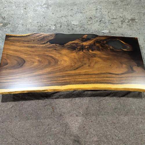 南美胡桃实木大板桌自然边茶桌茶台整板会议桌办公桌总裁桌老板桌