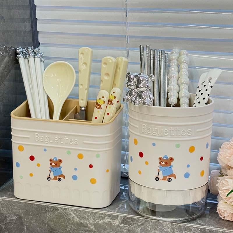 筷子筒沥水餐具家用厨房放收纳盒的防霉置物架托快子勺笼子桶筷篓