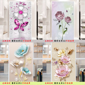 窗户玻璃贴纸浴室卫生间移门防透防窥贴膜厕所防走光郁金卉浮雕