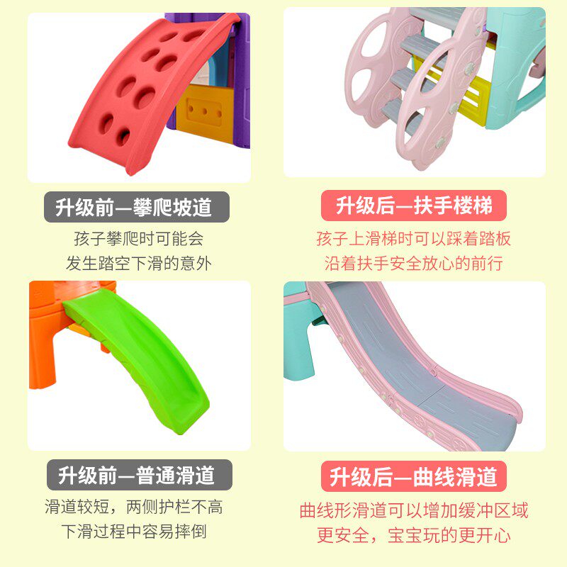 小神童滑滑梯大型儿童滑梯室内家用城堡滑梯室外幼儿园