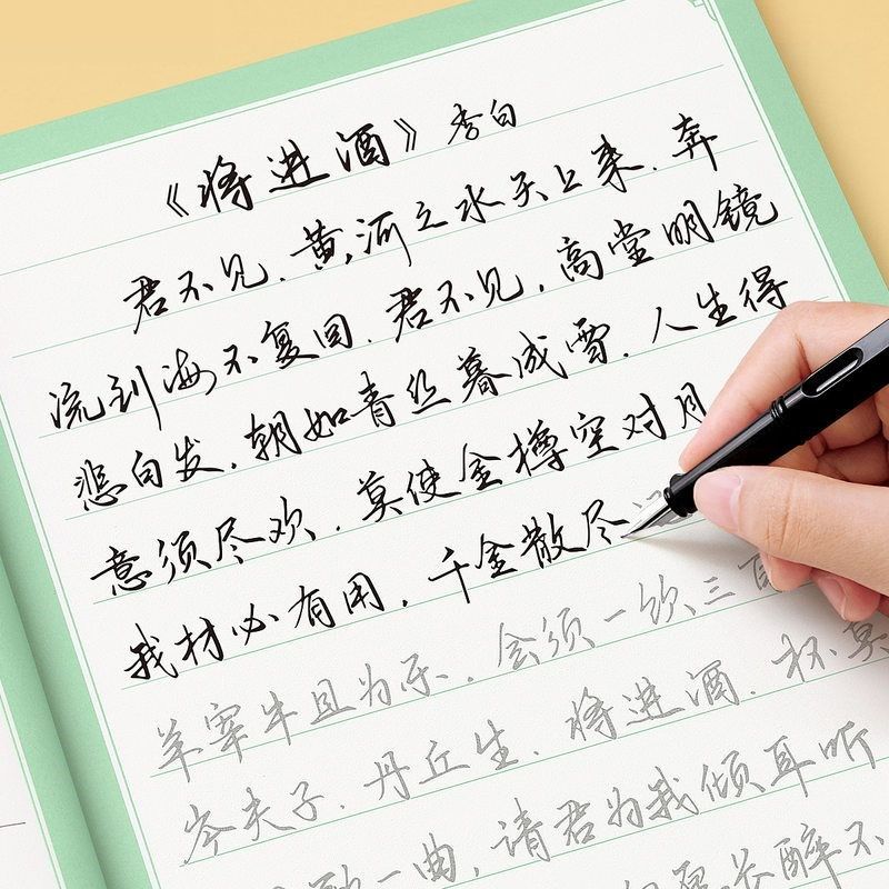 行楷字帖成年人练字行书速成练字帖成年钢笔硬笔书法练字本写字贴