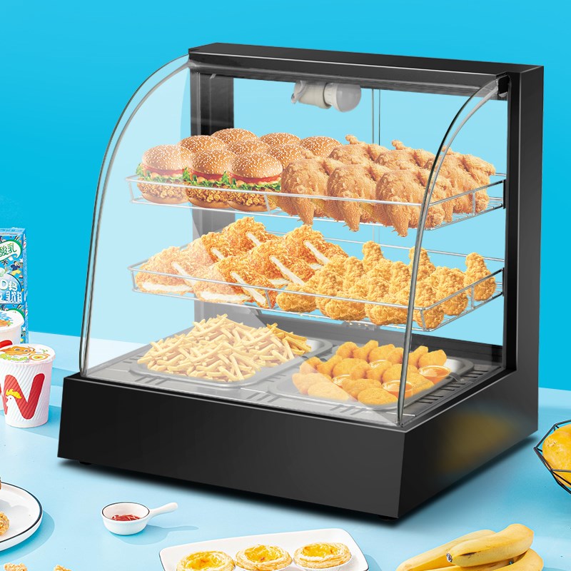 商用保温柜小型加热恒温箱蛋挞烤鸭透明保热柜油条汉堡炸鸡展示柜