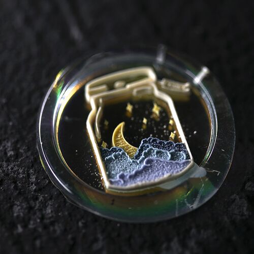 墨下福利章许愿瓶激光梦幻火漆印章章头 蜡粒手装礼盒
