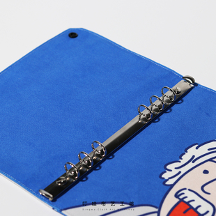 我的愿望是当个快乐女孩布艺手帐活页本定制笔记本子厚本子大小号