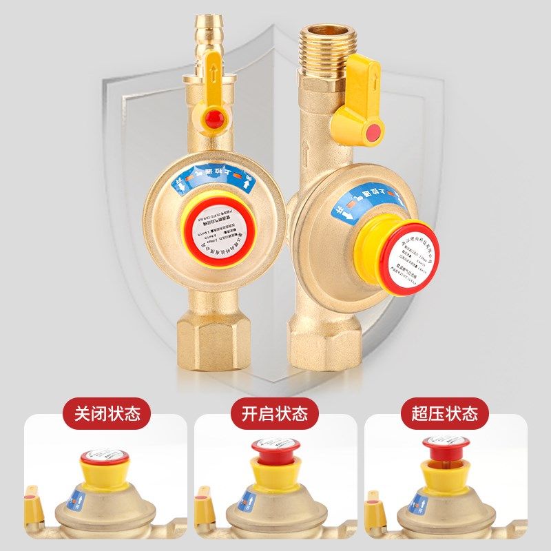 家用燃气管道自闭自动切断关闭热水器漏气管燃气灶安全